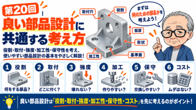 第20回｜良い部品設計に共通する考え方