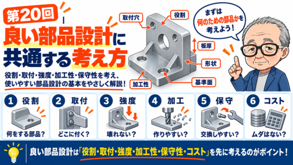 第20回｜良い部品設計に共通する考え方